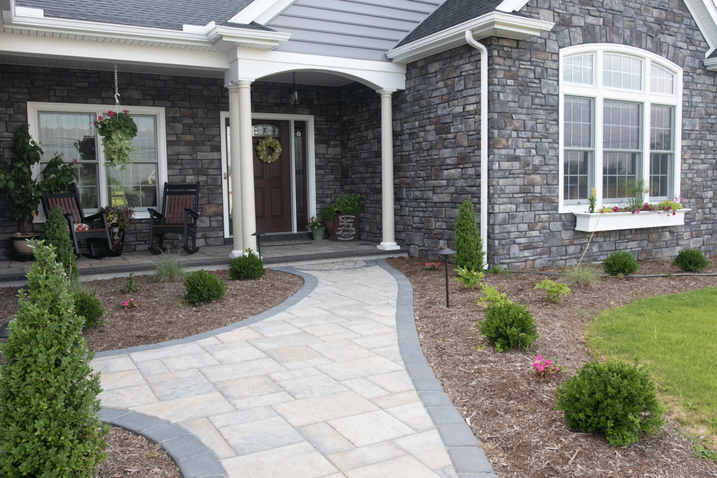frontyard hardscape ideas