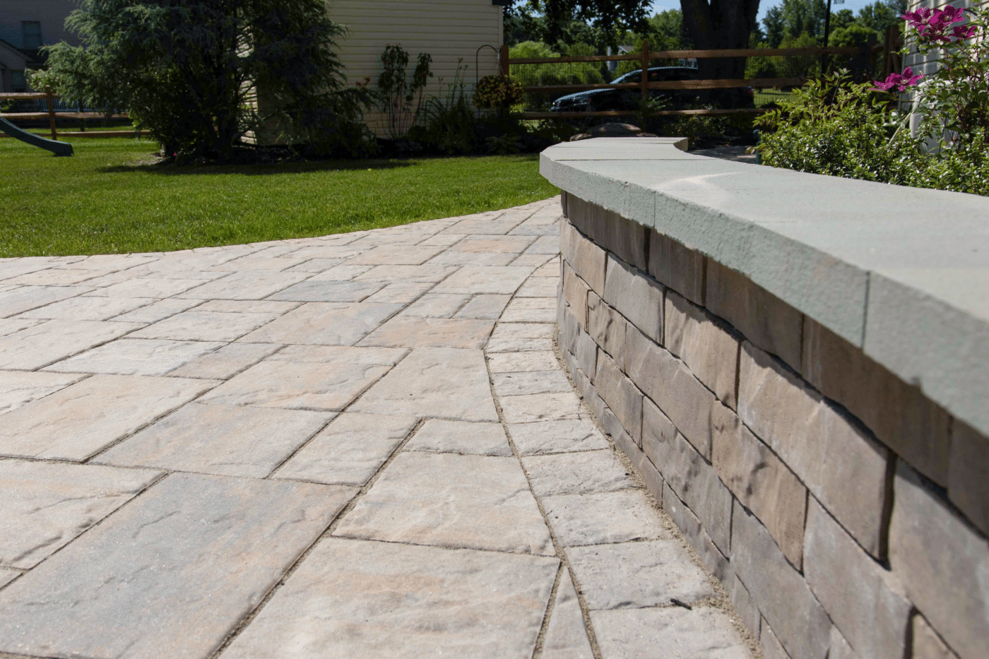 retaining wall hardscape ideas