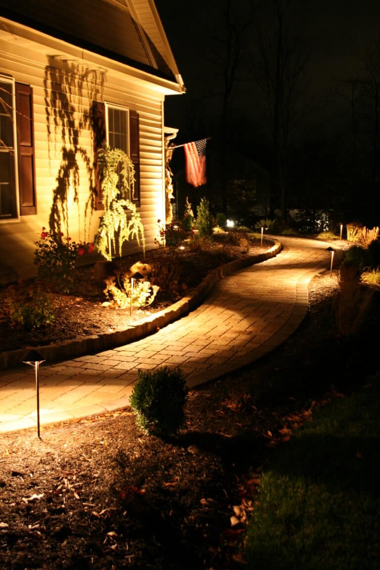 led lighting poolside patio