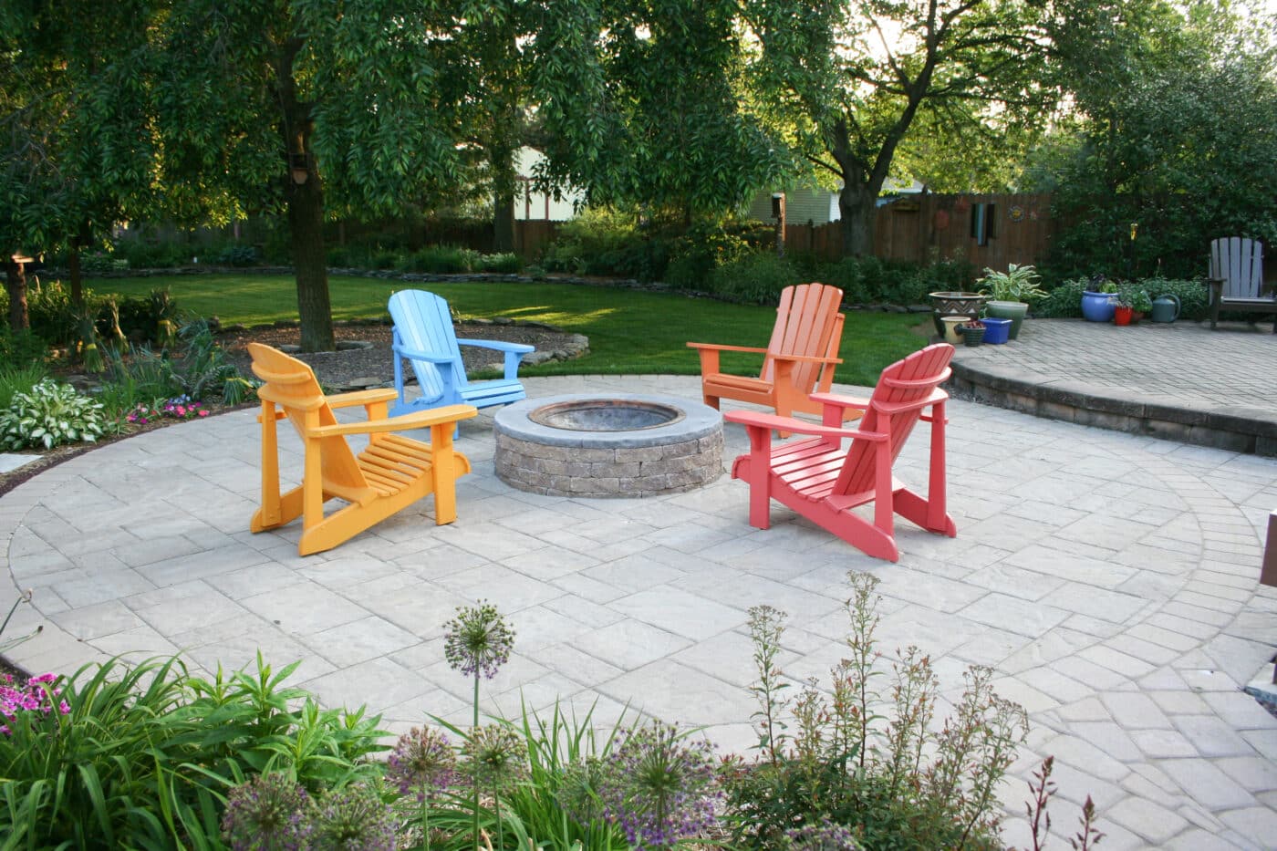 copper insert outdoor fire pit