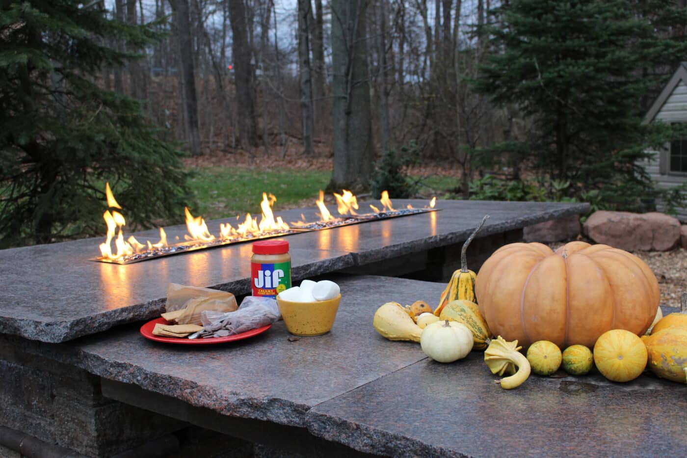 outdoor fire table