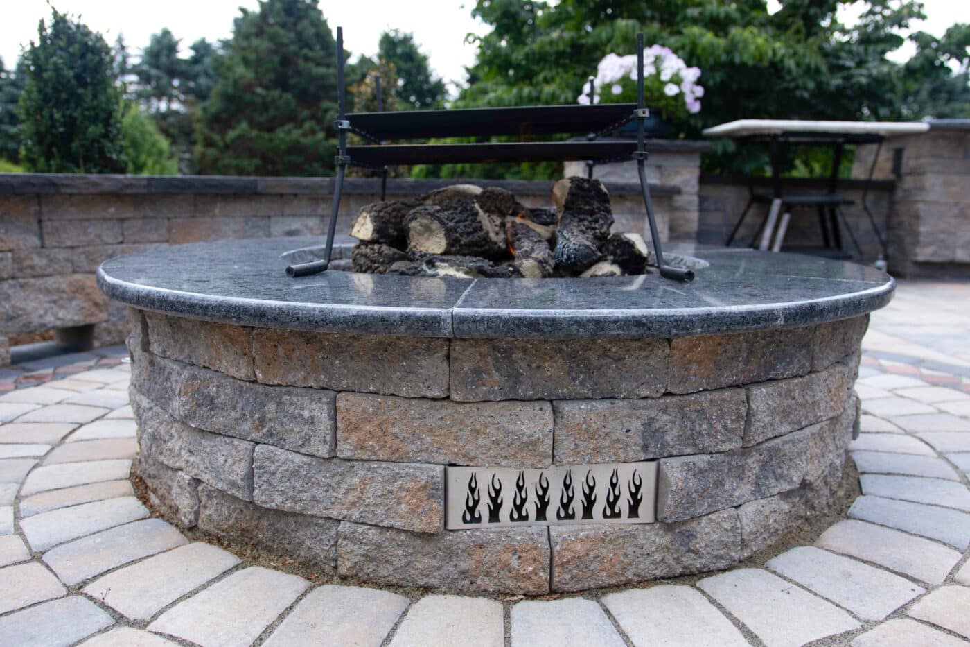 retaining block outdoor fire pits