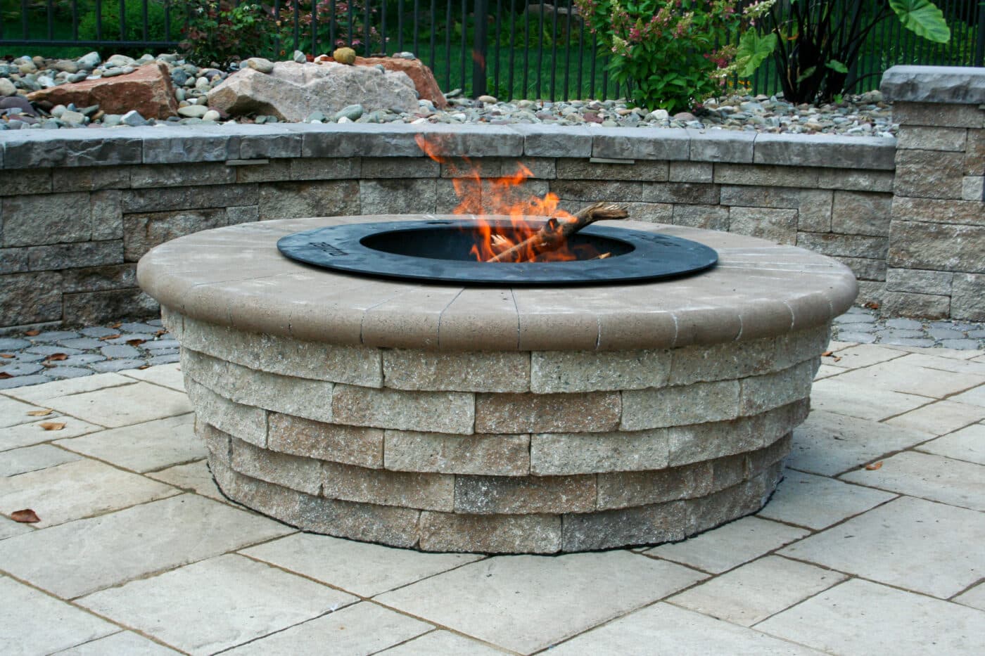 tired outdoor fire pit