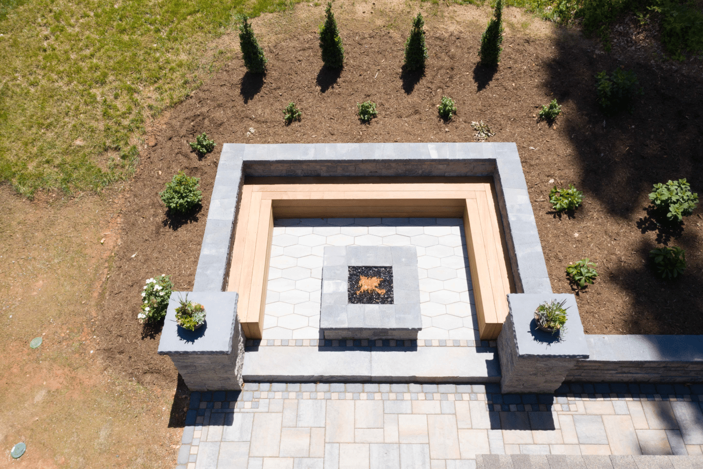 fire pit retaining wall