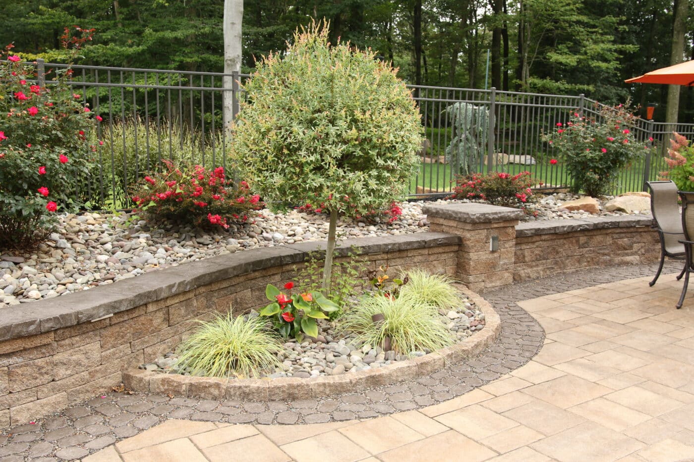 patio retaining wall