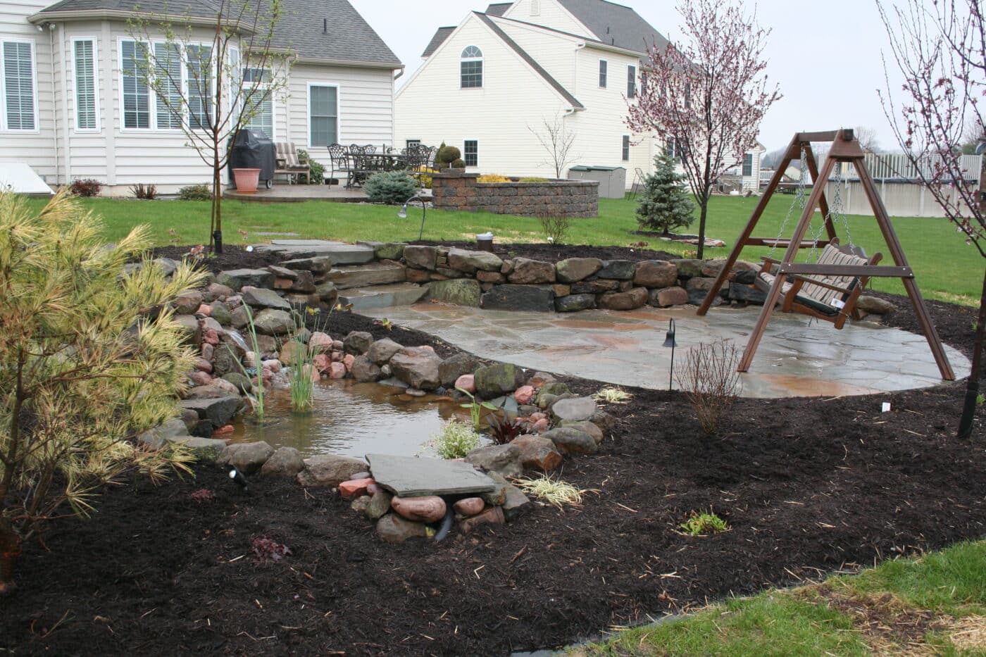 retaining wall water features