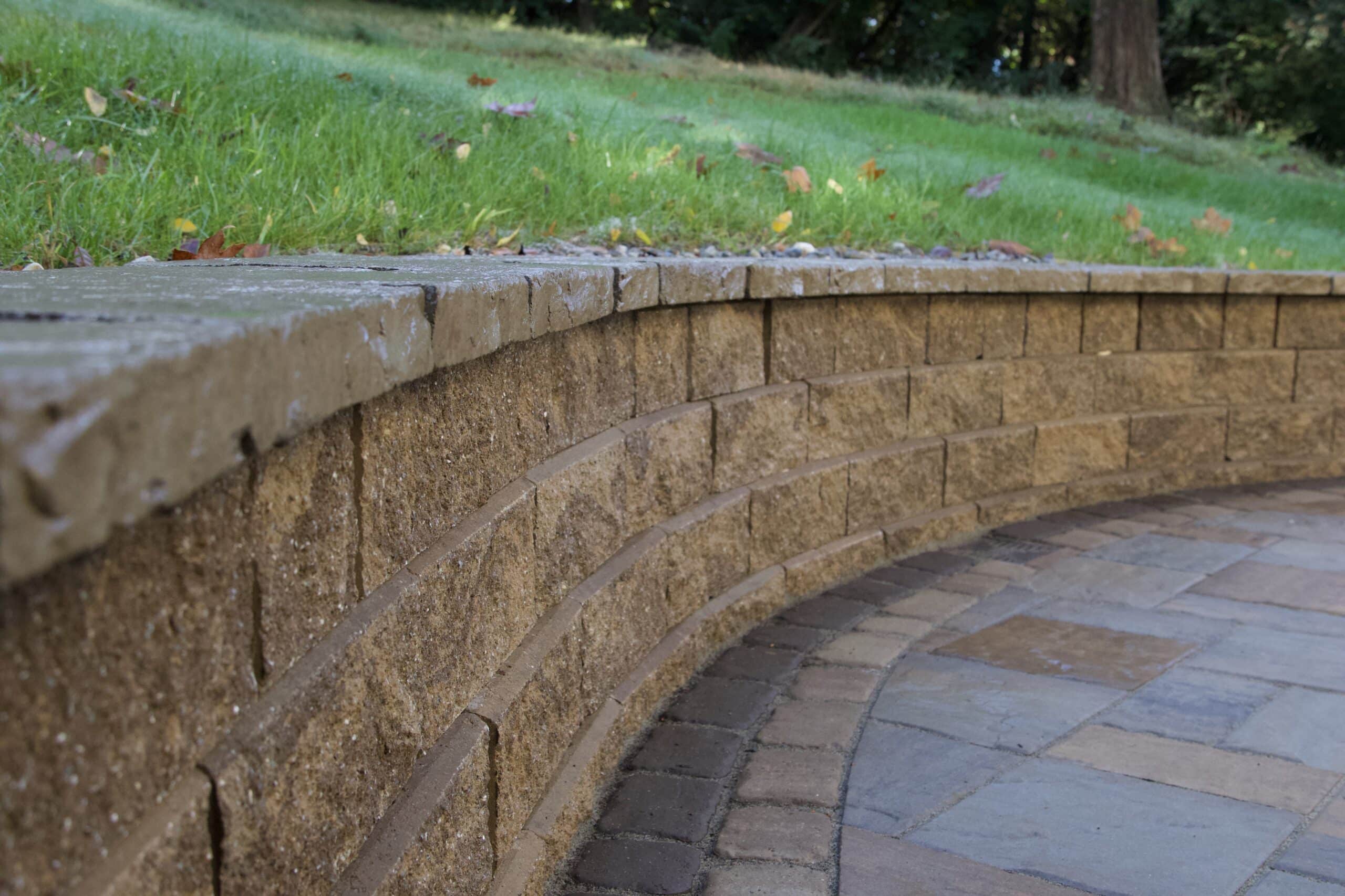 patio project in reading pa retaining wall