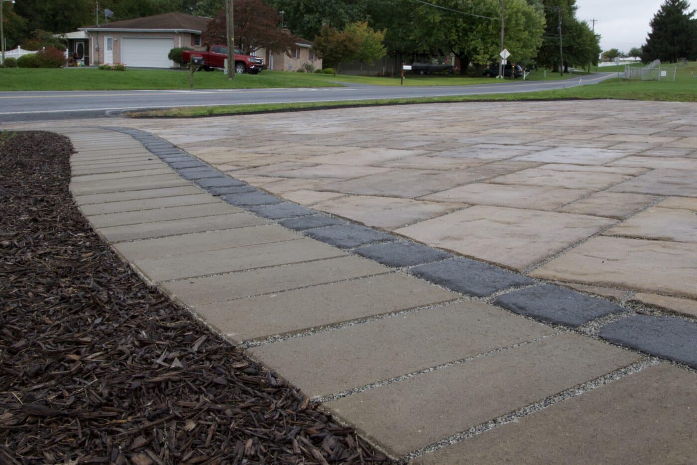 permeable driveway in elizabethtown pa close up