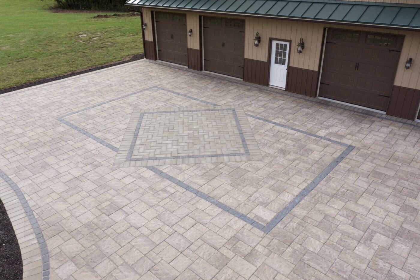 permeable driveway in elizabethtown pa side view