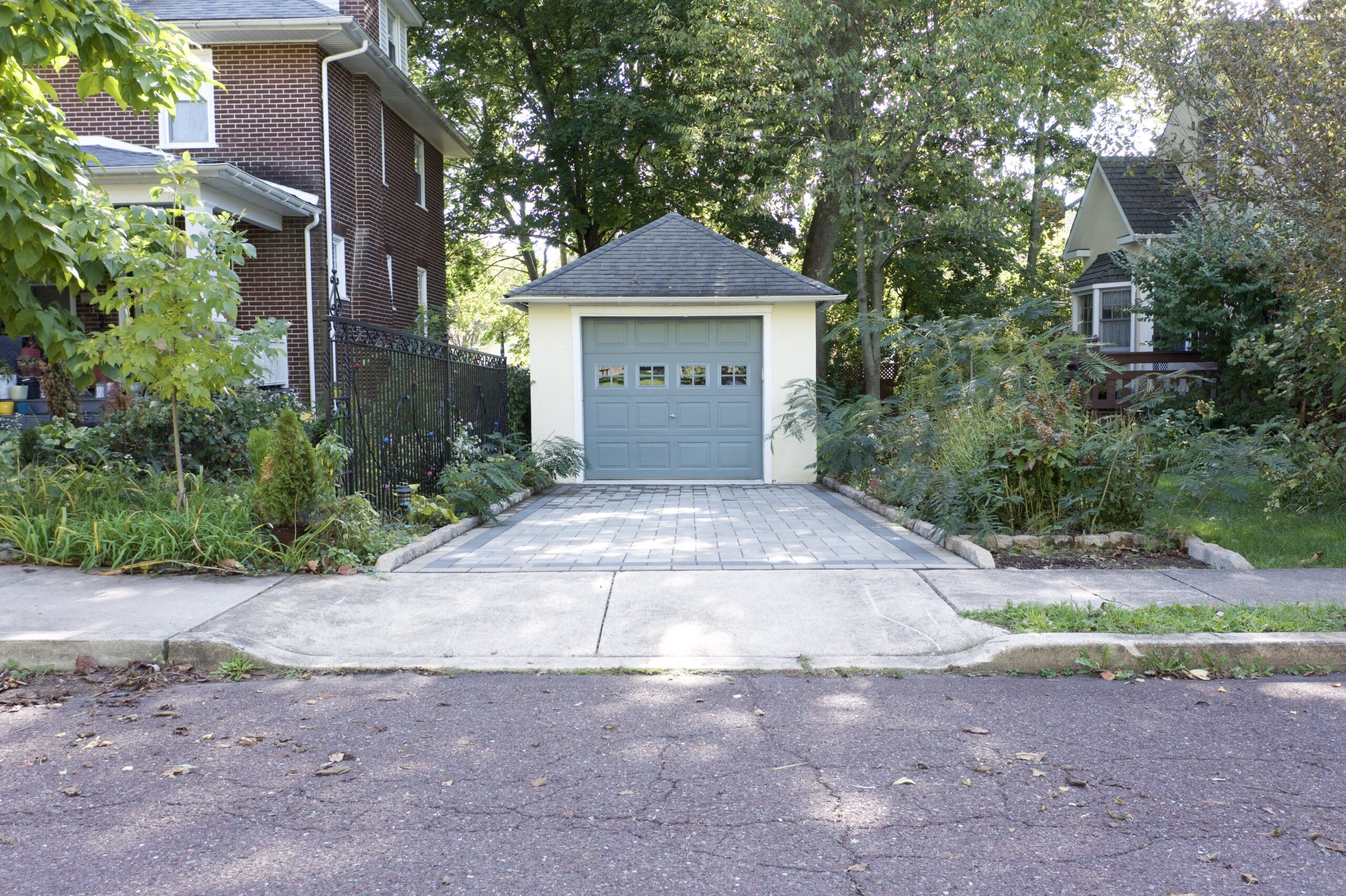 small permeable driveway front view