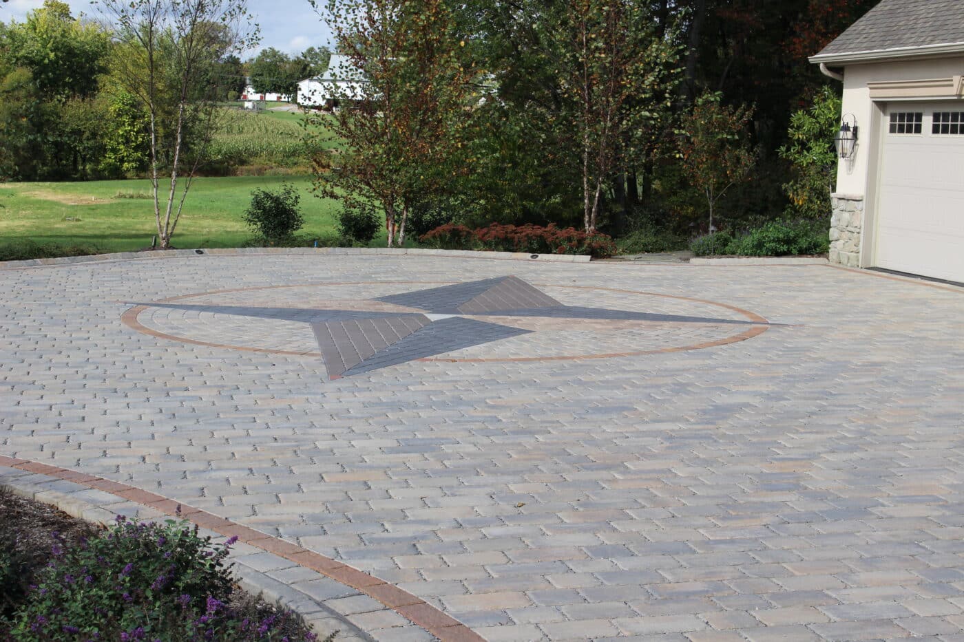 true north permeable driveway compass