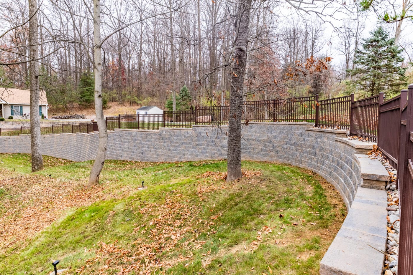 Willow Gates Home & Landscape installed this retaining wall for a customer in Berks County