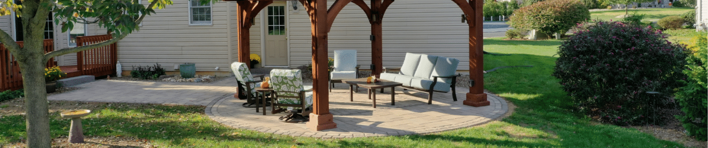 backyard patio installation in mt joy pa