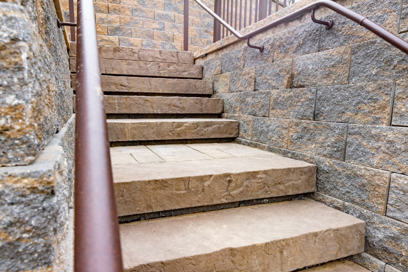 close up image of new stairs installed by Willow Gates Home & Landscape in Berks County