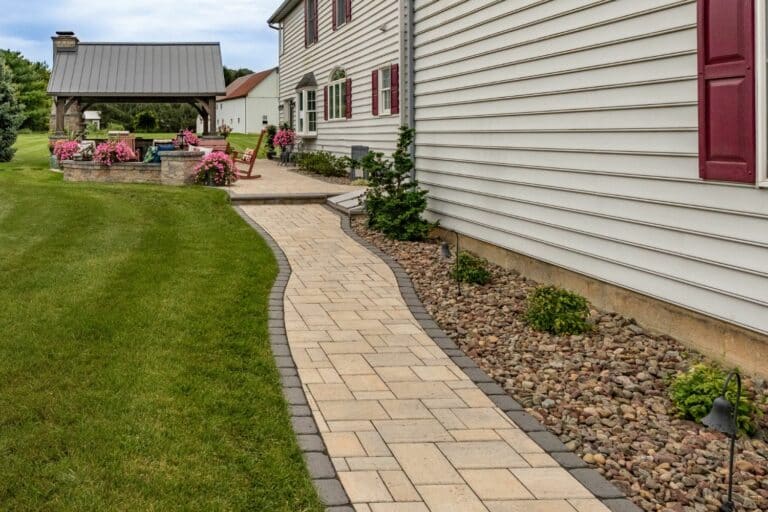 custom built paver walkways in lancaster pa