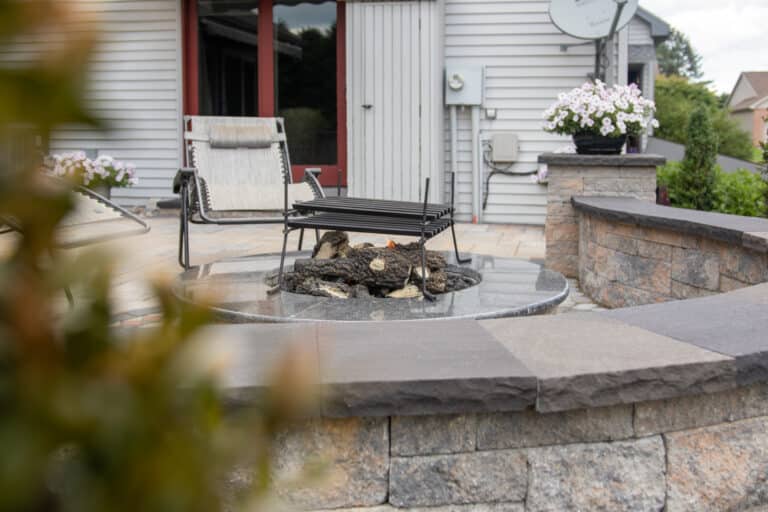 paver patio with fire pit idea