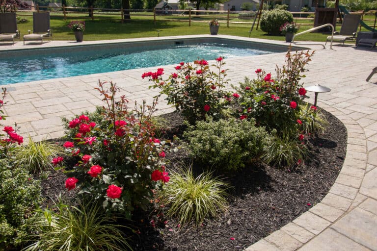 permeable patio with florals 1 