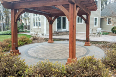 concrete paver patio