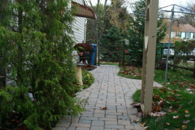 curved paver walkway in pa