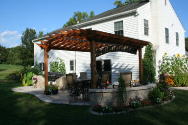 landscaping with a pergola