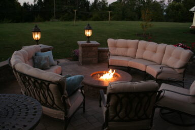 paver patio fire pit akron pa
