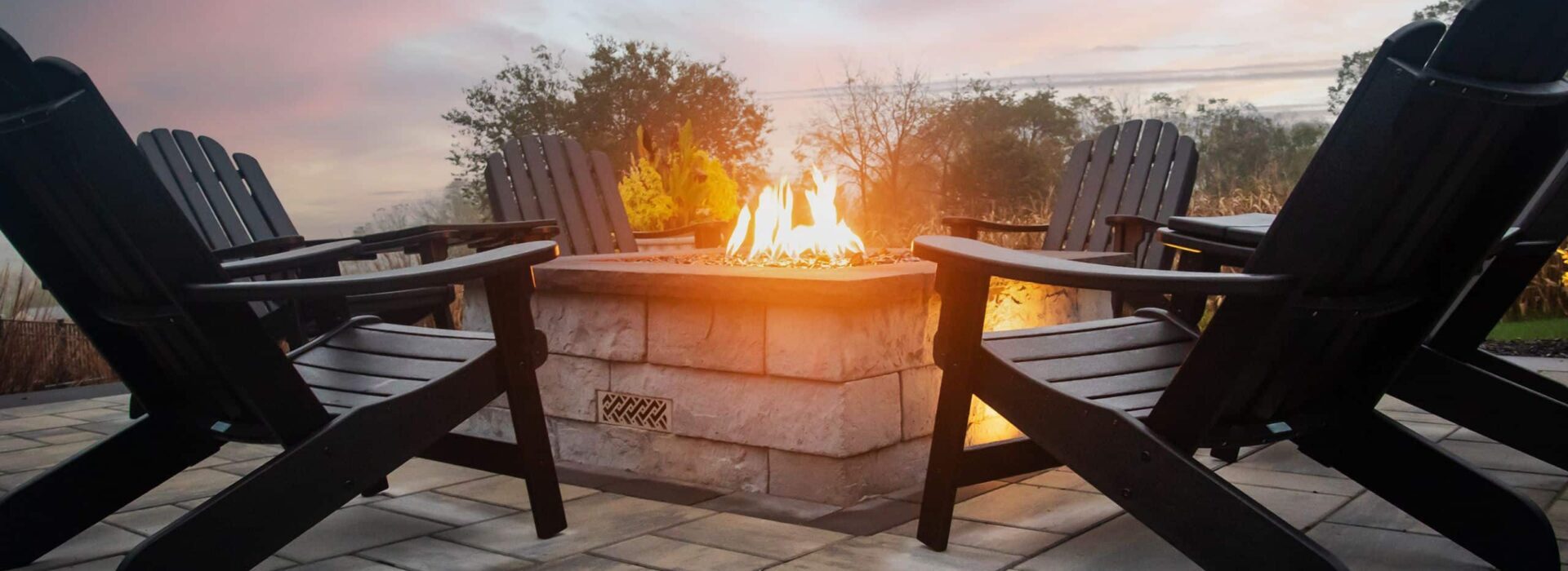 backyard pits and fireplace in pa