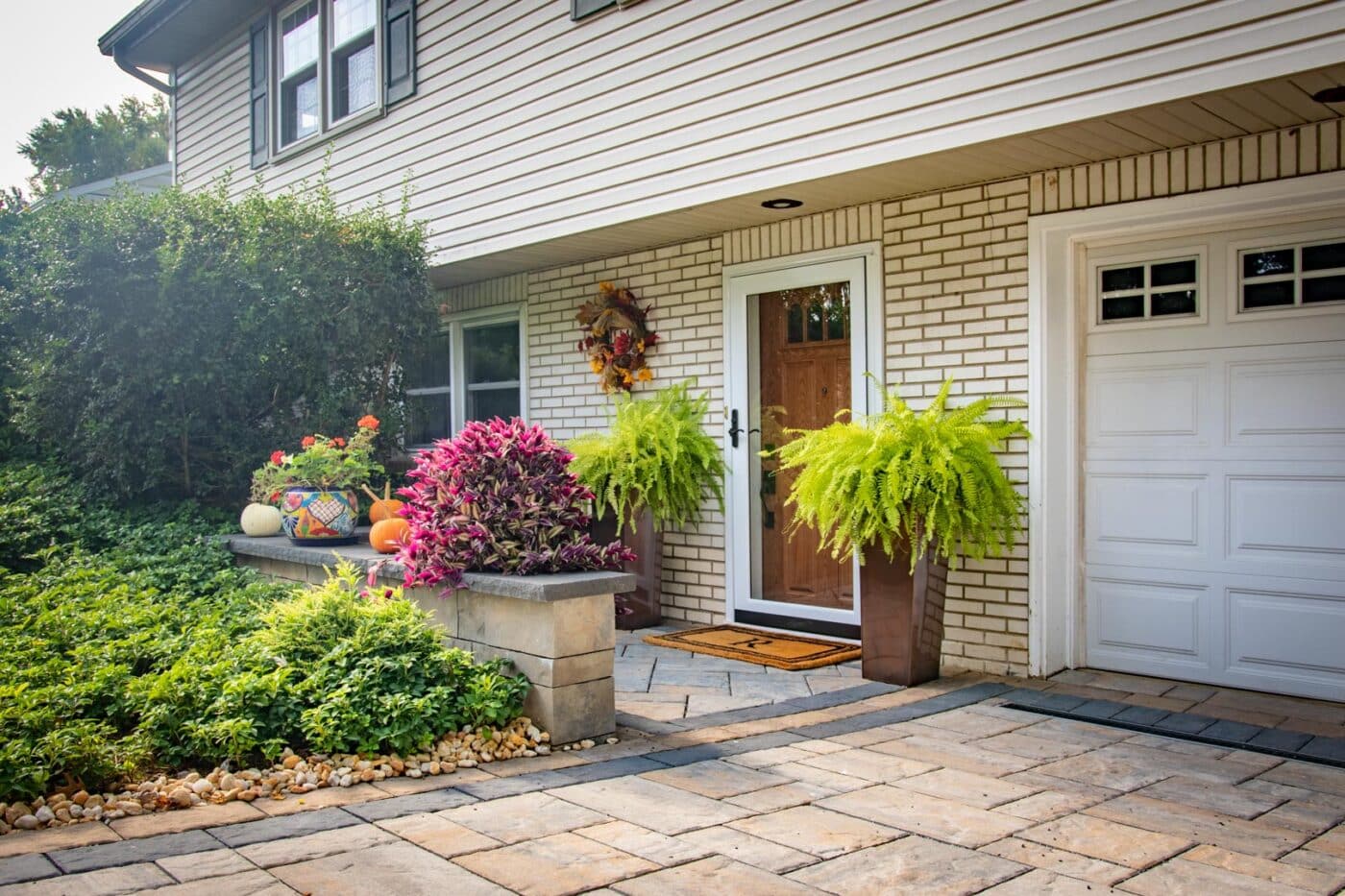 front door paver entrance