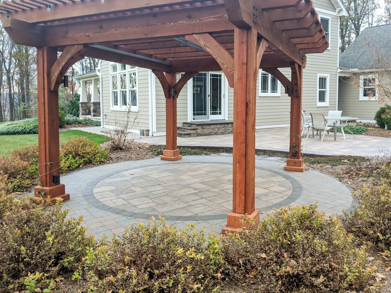 concrete paver patio