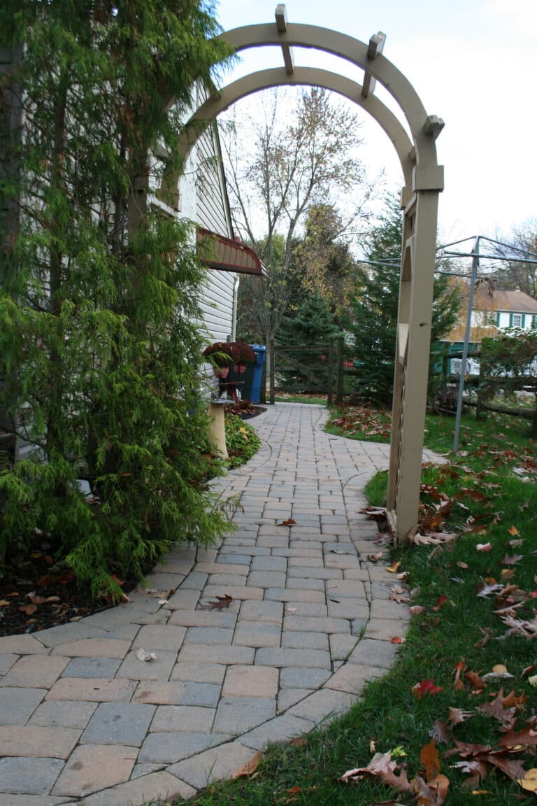 curved paver walkway in pa