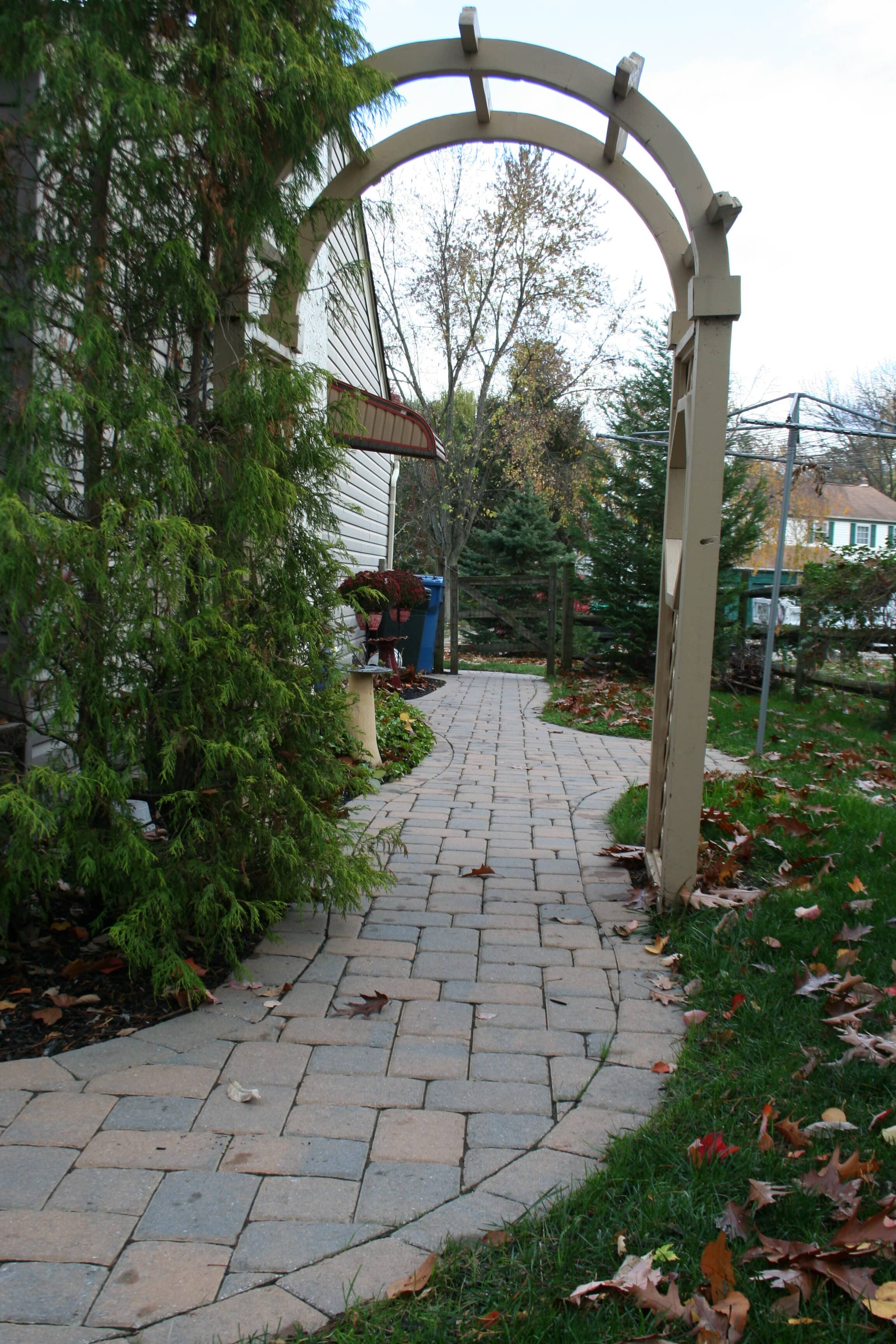 curved paver walkway in pa