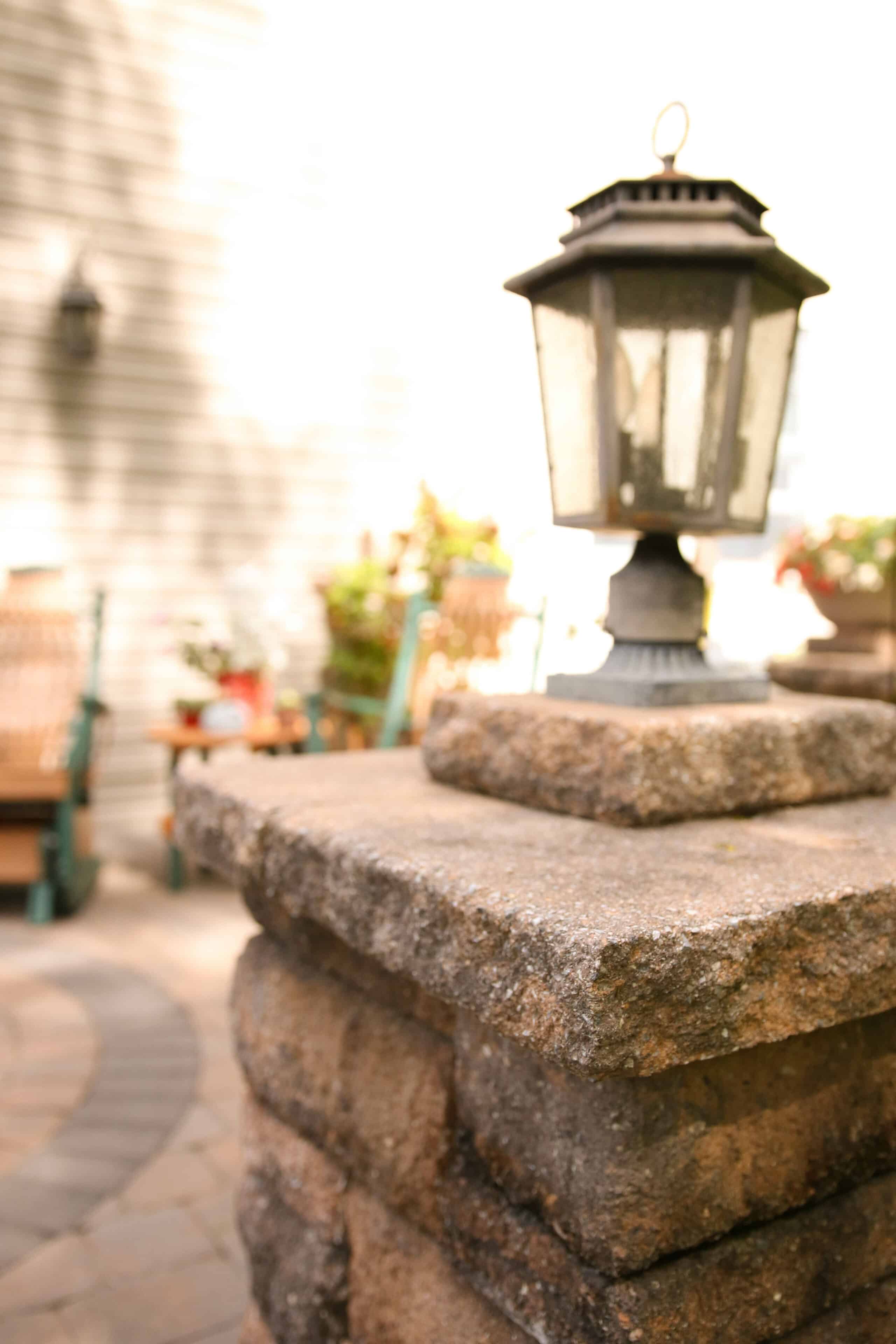light wall patio