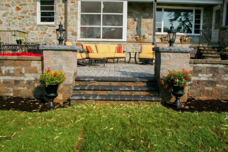 paver steps with bullnose lancaster