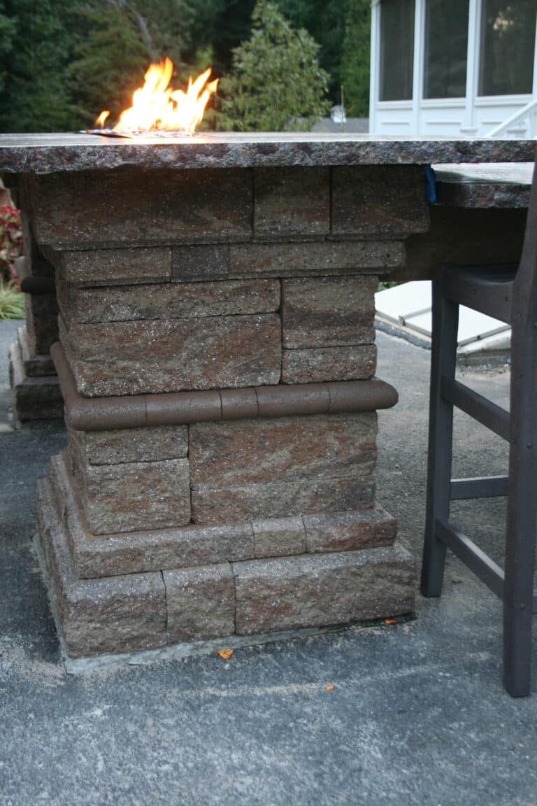 tiered pillar fire table