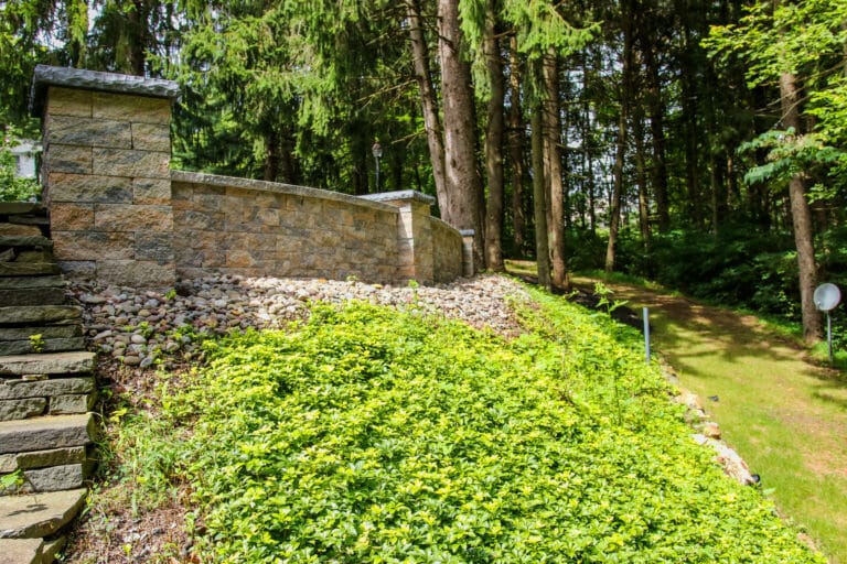 hardscape retaining wall builder chester county