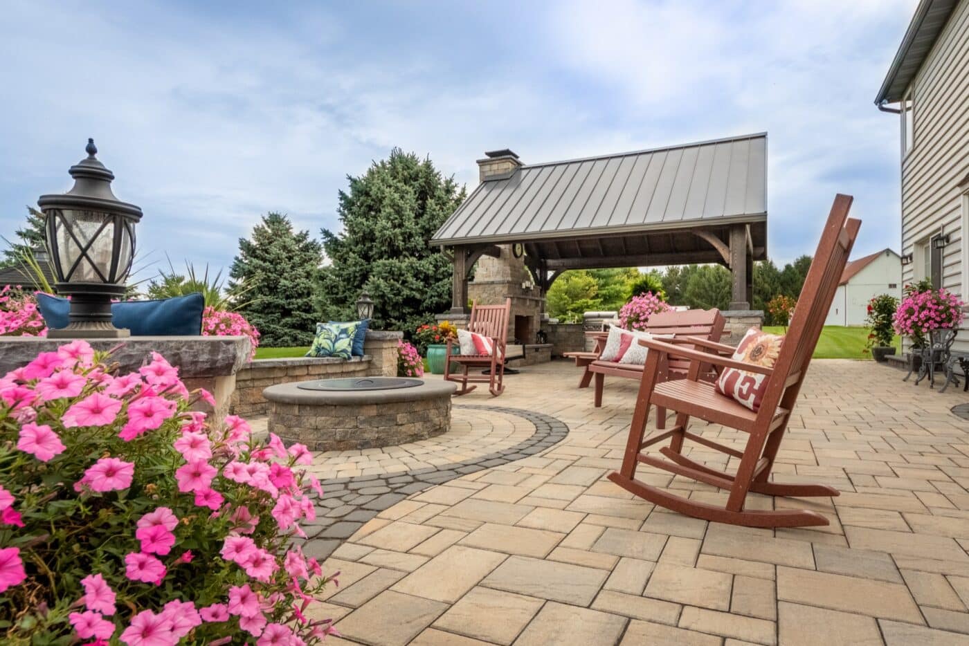 lower angle on backyard patio