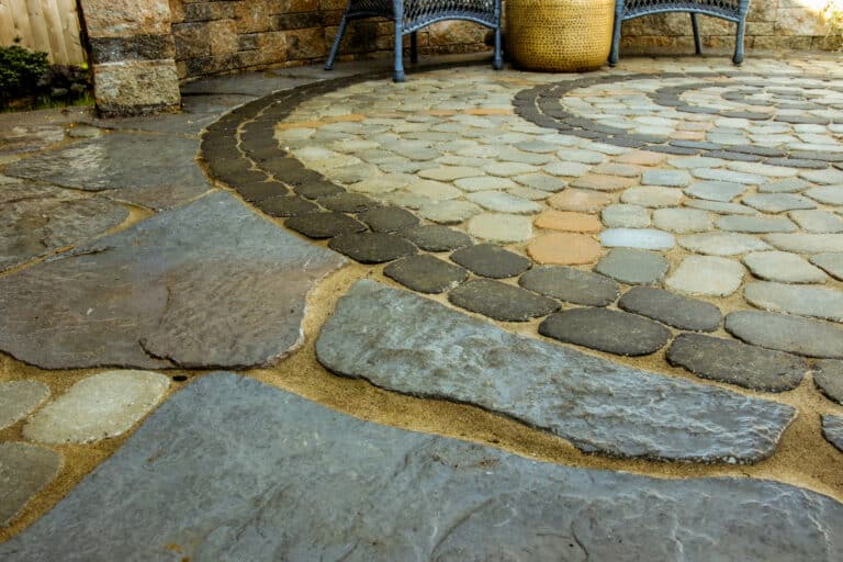 patio design with natural stone 2 