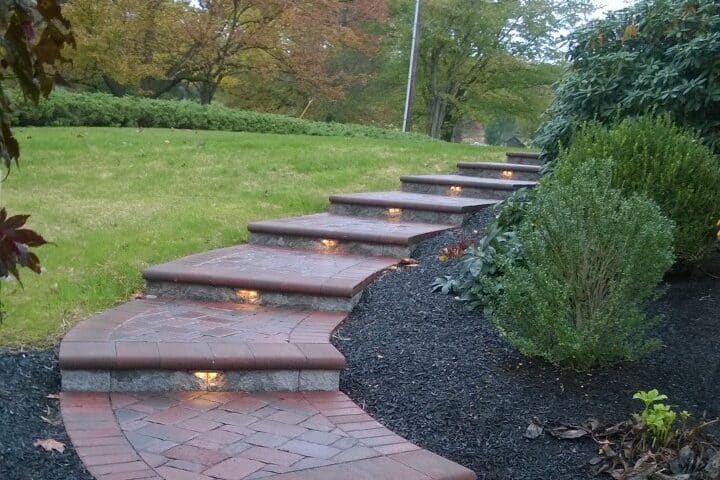 pave light landcape installation