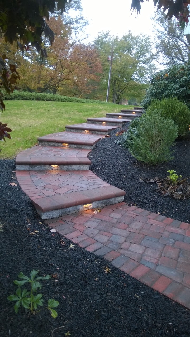 paver walkway step light new holland