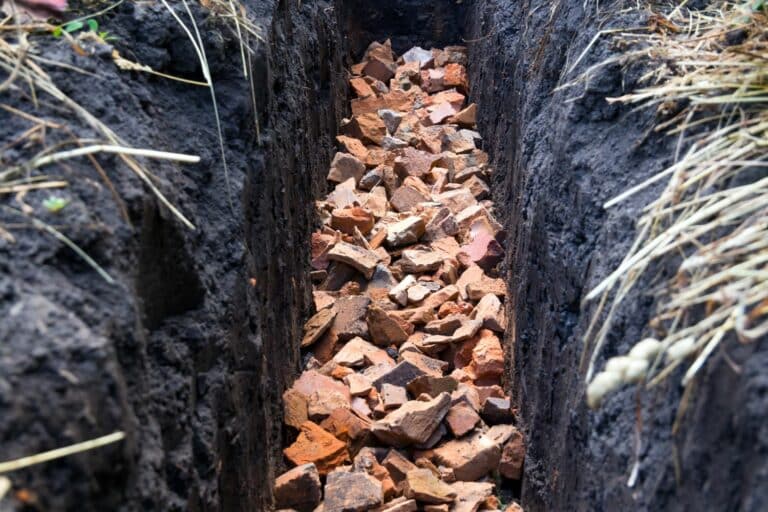 infiltration bed for a rain garden