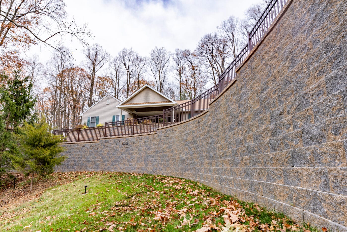 retaining wall installation by Willow Gates Home & Landscape