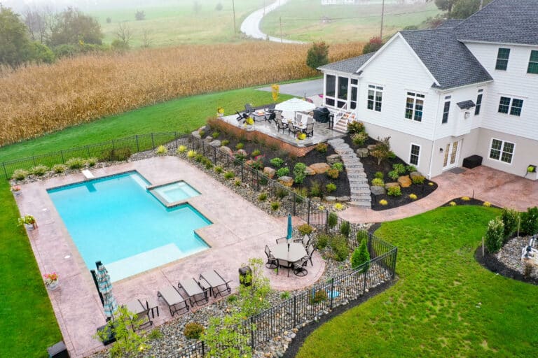 softscape-yard and pool