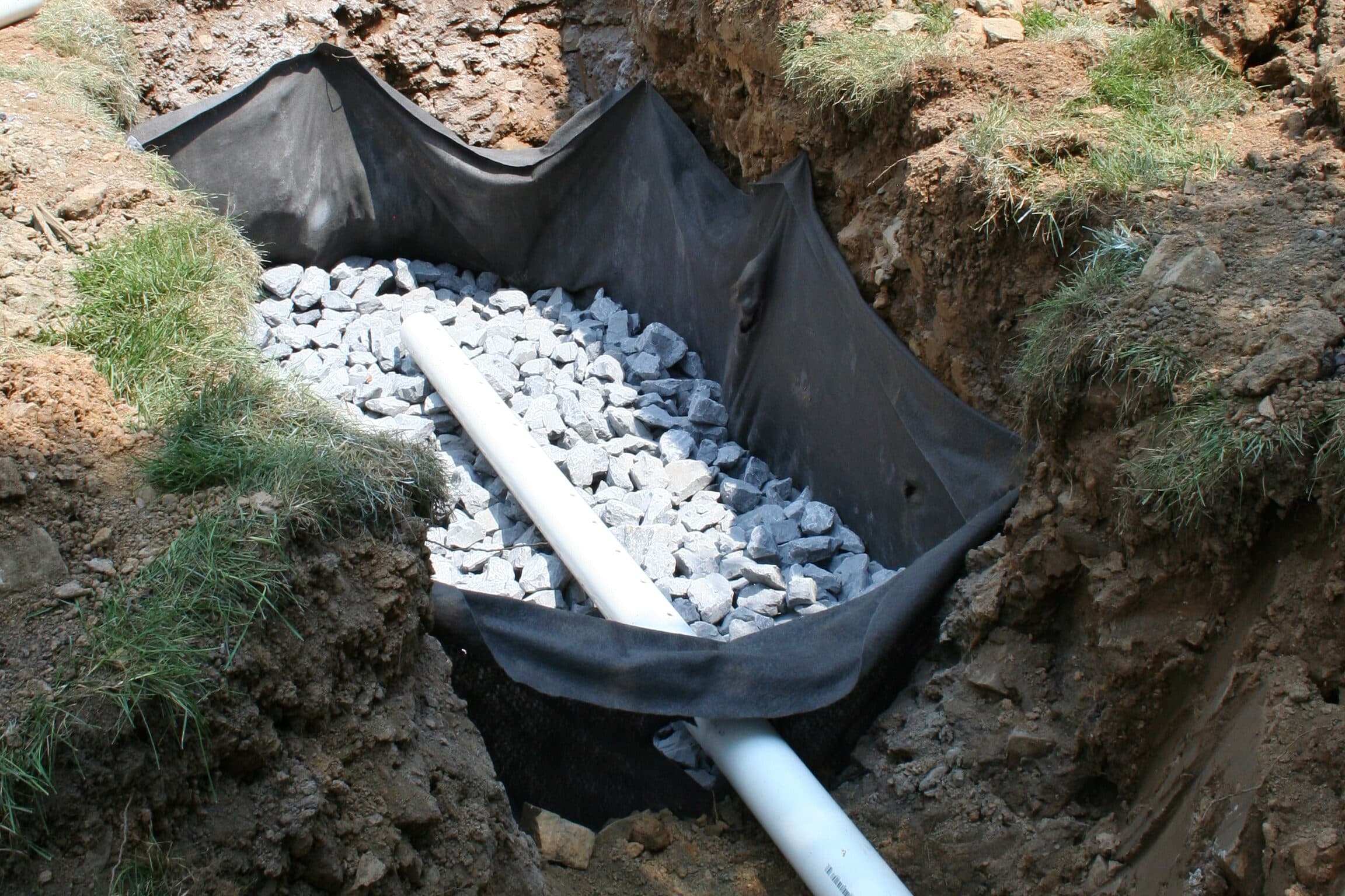 storm water management landscape installation
